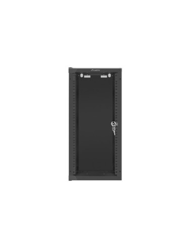 LANBERG RACKOVÁ SKRIŇA 10" NÁSTENNÁ 12U/280X310 (FLAT PACK) S PRESKLENÝMI DVERMI ČIERNA
