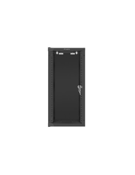 LANBERG RACKOVÁ SKRIŇA 10" NÁSTENNÁ 12U/280X310 (FLAT PACK) S PRESKLENÝMI DVERMI ČIERNA