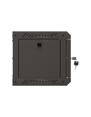 LANBERG RACKOVÁ SKRIŇA 10" NÁSTENNÁ 4U/300X300 (FLAT PACK) S PRESKLENÝMI DVERMI ČIERNA