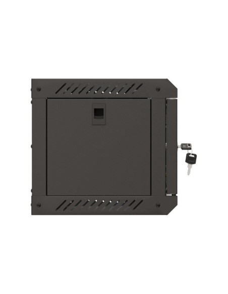 LANBERG RACKOVÁ SKRIŇA 10" NÁSTENNÁ 4U/300X300 (FLAT PACK) S PRESKLENÝMI DVERMI ČIERNA