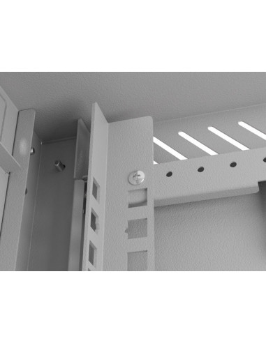 LANBERG RACKOVÁ SKRIŇA 10" NÁSTENNÁ 4U/300X300 (FLAT PACK) S PRESKLENÝMI DVERAMI ŠEDÁ