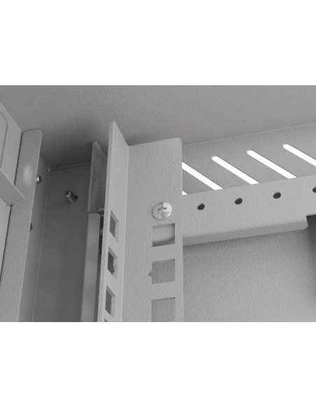 LANBERG RACKOVÁ SKRIŇA 10" NÁSTENNÁ 4U/300X300 (FLAT PACK) S PRESKLENÝMI DVERAMI ŠEDÁ