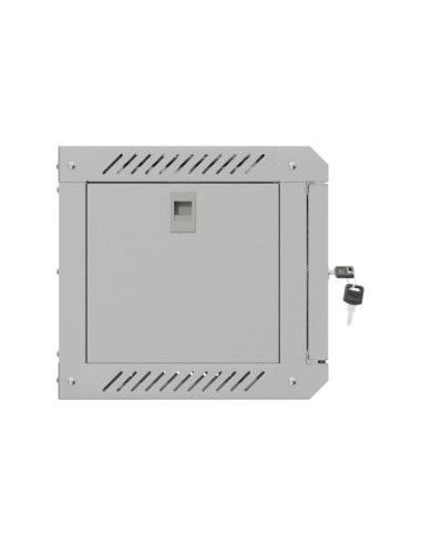 LANBERG RACKOVÁ SKRIŇA 10" NÁSTENNÁ 4U/300X300 (FLAT PACK) S PRESKLENÝMI DVERAMI ŠEDÁ
