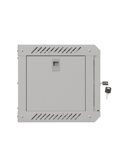 LANBERG RACKOVÁ SKRIŇA 10" NÁSTENNÁ 4U/300X300 (FLAT PACK) S PRESKLENÝMI DVERAMI ŠEDÁ