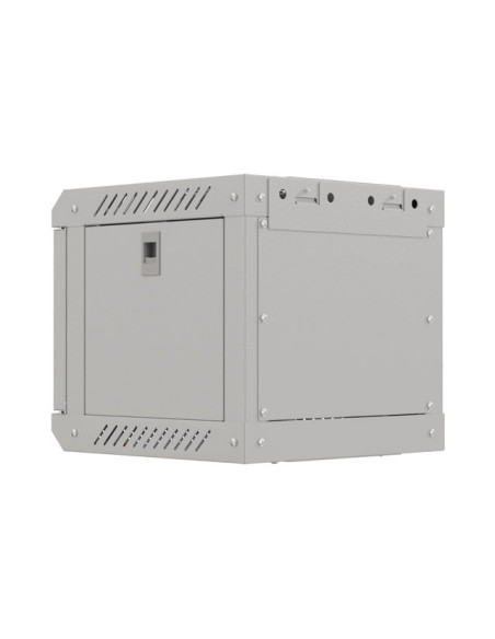 LANBERG RACKOVÁ SKRIŇA 10" NÁSTENNÁ 4U/300X300 (FLAT PACK) S PRESKLENÝMI DVERAMI ŠEDÁ