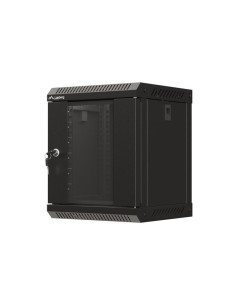 LANBERG RACKOVÁ SKRIŇA 10" PRO MONTÁŽ NA STENU 6U/300X300 (FLAT PACK) S PROSKLENÝMI DVERMI ČIERNA
