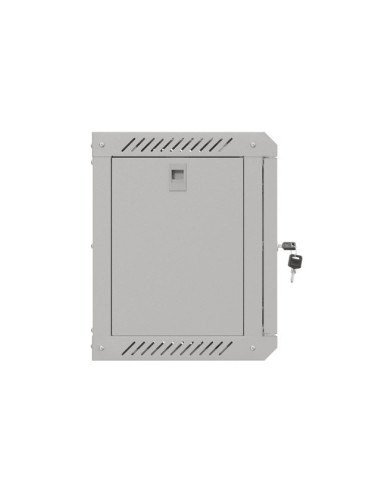 LANBERG RACKOVÁ SKRIŇA 10" NÁSTENNÁ 6U/300X300 (FLAT PACK) S PRESKLENÝMI DVERAMI ŠEDÁ