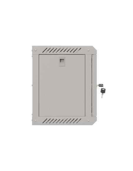 LANBERG RACKOVÁ SKRIŇA 10" NÁSTENNÁ 6U/300X300 (FLAT PACK) S PRESKLENÝMI DVERAMI ŠEDÁ