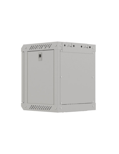 LANBERG RACKOVÁ SKRIŇA 10" NÁSTENNÁ 6U/300X300 (FLAT PACK) S PRESKLENÝMI DVERAMI ŠEDÁ