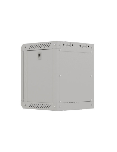 LANBERG RACKOVÁ SKRIŇA 10" NÁSTENNÁ 6U/300X300 (FLAT PACK) S PRESKLENÝMI DVERAMI ŠEDÁ
