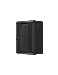 LANBERG RACKOVÁ SKRIŇA 10" NÁSTENNÁ 9U/300X300 (FLAT PACK) S PRESKLENÝMI DVERMI ČIERNA