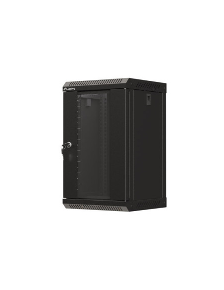 LANBERG RACKOVÁ SKRIŇA 10" NÁSTENNÁ 9U/300X300 (FLAT PACK) S PRESKLENÝMI DVERMI ČIERNA