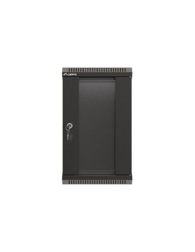 LANBERG RACKOVÁ SKRIŇA 10" NÁSTENNÁ 9U/300X300 (FLAT PACK) S PRESKLENÝMI DVERMI ČIERNA