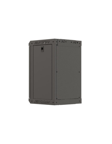 LANBERG RACKOVÁ SKRIŇA 10" NÁSTENNÁ 9U/300X300 (FLAT PACK) S PRESKLENÝMI DVERMI ČIERNA