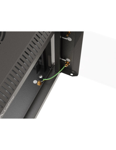 LANBERG RACKOVÁ SKRIŇA 10" NÁSTENNÁ 9U/300X300 (FLAT PACK) S PRESKLENÝMI DVERMI ČIERNA