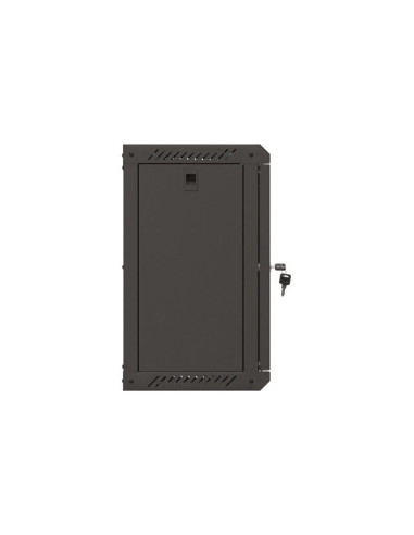 LANBERG RACKOVÁ SKRIŇA 10" NÁSTENNÁ 9U/300X300 (FLAT PACK) S PRESKLENÝMI DVERMI ČIERNA