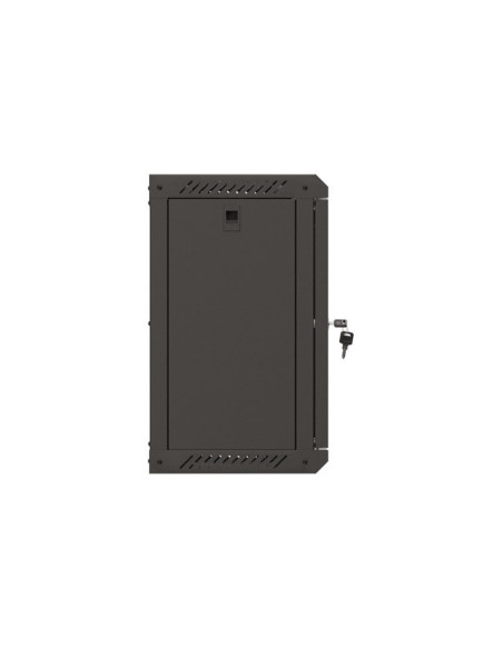 LANBERG RACKOVÁ SKRIŇA 10" NÁSTENNÁ 9U/300X300 (FLAT PACK) S PRESKLENÝMI DVERMI ČIERNA