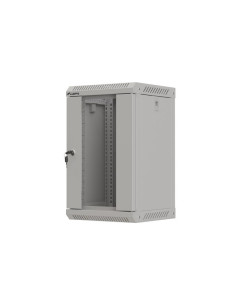 LANBERG RACKOVÁ SKRIŇA 10" NÁSTENNÁ 9U/300X300 (FLAT PACK) S PRESKLENÝMI DVERAMI ŠEDÁ