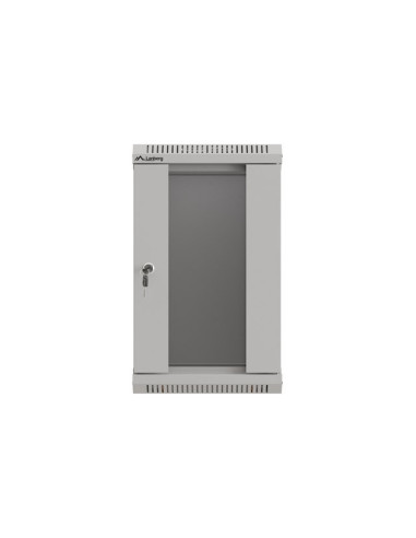 LANBERG RACKOVÁ SKRIŇA 10" NÁSTENNÁ 9U/300X300 (FLAT PACK) S PRESKLENÝMI DVERAMI ŠEDÁ