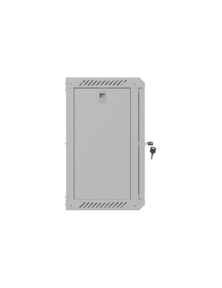 LANBERG RACKOVÁ SKRIŇA 10" NÁSTENNÁ 9U/300X300 (FLAT PACK) S PRESKLENÝMI DVERAMI ŠEDÁ