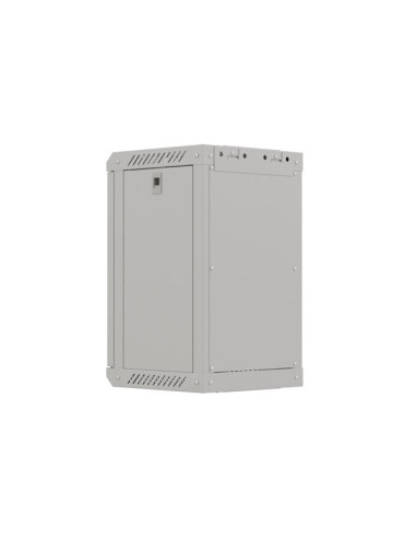 LANBERG RACKOVÁ SKRIŇA 10" NÁSTENNÁ 9U/300X300 (FLAT PACK) S PRESKLENÝMI DVERAMI ŠEDÁ