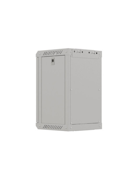 LANBERG RACKOVÁ SKRIŇA 10" NÁSTENNÁ 9U/300X300 (FLAT PACK) S PRESKLENÝMI DVERAMI ŠEDÁ
