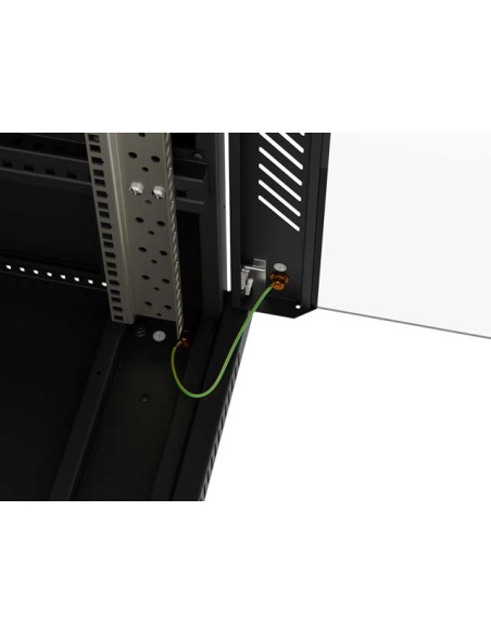 LANBERG INŠTALAČNÝ RACK 19" 15U 600X800 ČIERNE SKLENENÉ DVERE (PLOCHÉ BALENIE)