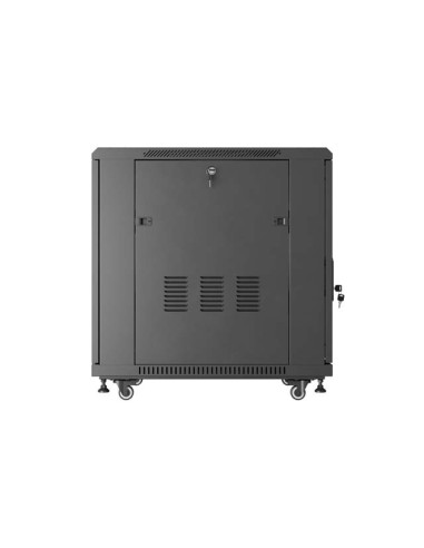 LANBERG INŠTALAČNÝ RACK 19" 15U 600X800 ČIERNE SKLENENÉ DVERE (PLOCHÉ BALENIE)
