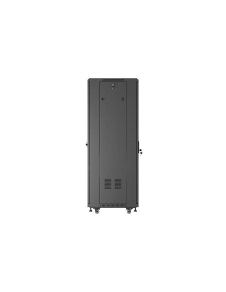 LANBERG 19" VOĽNE STOJÚCA RACKOVÁ SKRIŇA 32U/600X600 (FLAT PACK) S PRESKLENÝMI DVERAMI ČIERNA