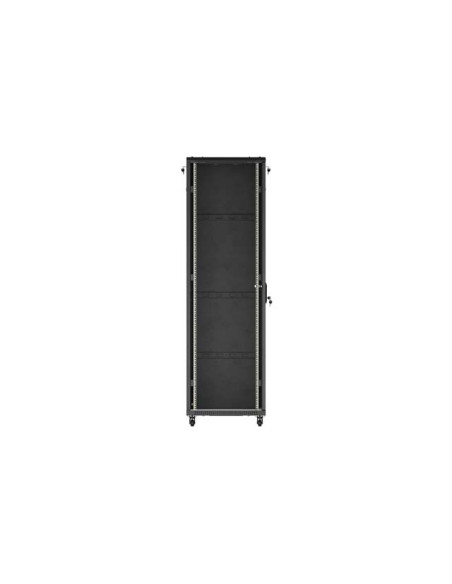 LANBERG INŠTALAČNÝ SKRIŇOVÝ ROZVADEČ 19" 42U 600X1000 ČIERNE SKLENENÉ DVERE (PLOCHÉ BALENIE)