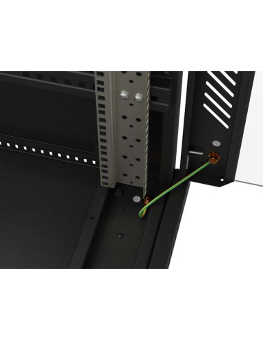 LANBERG INŠTALAČNÝ SKRIŇOVÝ ROZVADEČ 19" 42U 600X1000 ČIERNE SKLENENÉ DVERE (PLOCHÉ BALENIE)