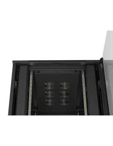 LANBERG 19" VOĽNE STOJÚCA RACKOVÁ SKRIŇA 42U/800X1000 (FLAT PACK) S PRESKLENÝMI DVERAMI ČIERNA