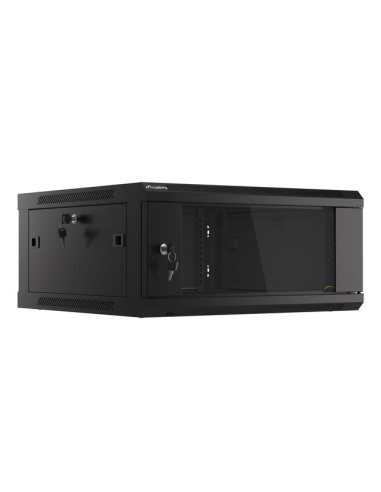 LANBERG RACKOVÁ SKRIŇA 19" PRO MONTÁŽ NA STENU 4U/600X600 (FLAT PACK) V2 ČIERNA