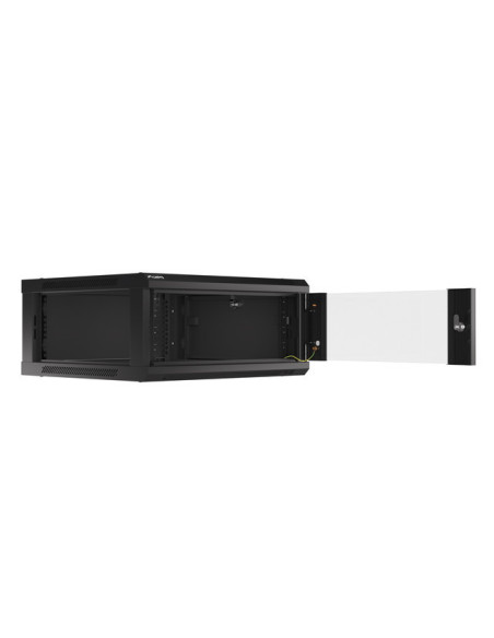 LANBERG RACKOVÁ SKRIŇA 19" PRO MONTÁŽ NA STENU 4U/600X600 (FLAT PACK) V2 ČIERNA