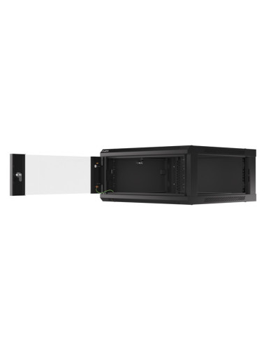 LANBERG RACKOVÁ SKRIŇA 19" PRO MONTÁŽ NA STENU 4U/600X600 (FLAT PACK) V2 ČIERNA