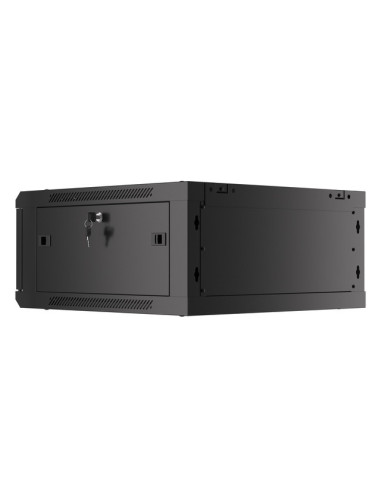 LANBERG RACKOVÁ SKRIŇA 19" PRO MONTÁŽ NA STENU 4U/600X600 (FLAT PACK) V2 ČIERNA