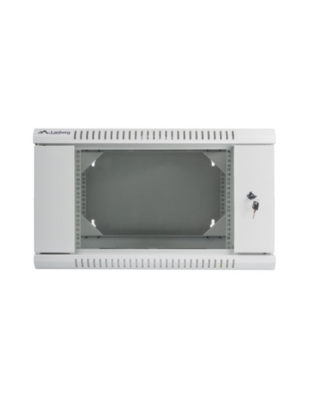 LANBERG RACKOVÁ SKRIŇA 19" DVOJDIELNA NÁSTENNÁ 6U/600X600 (FLAT PACK) ŠEDÁ