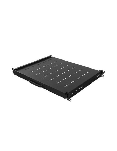 LANBERG POSUVNÁ POLICA PRO 19" RACKOVÉ SKRINE 350MM ČIERNA (1U/445X350MM, NOSNOSŤ 35KG, 4-BODOVÉ M