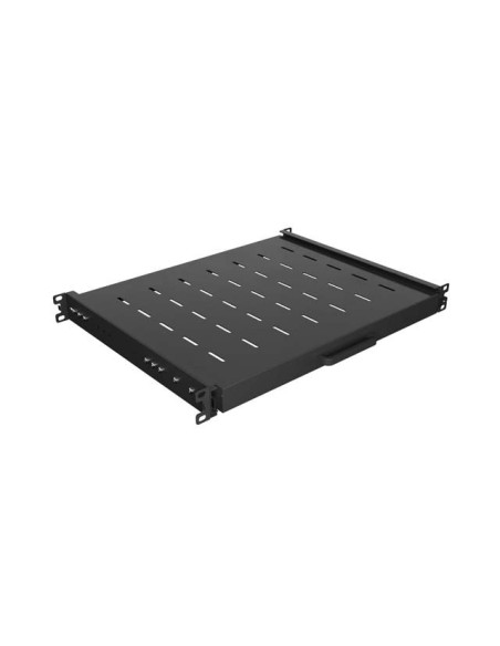 LANBERG POSUVNÁ POLICA PRO 19" RACKOVÉ SKRINE 350MM ČIERNA (1U/445X350MM, NOSNOSŤ 35KG, 4-BODOVÉ M