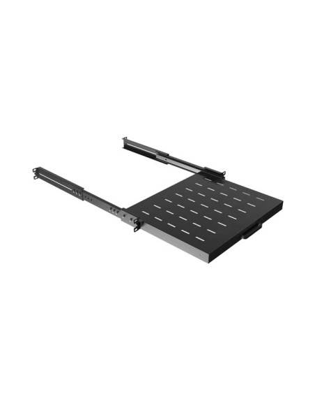 LANBERG POSUVNÁ POLICA PRO 19" RACKOVÉ SKRINE 350MM ČIERNA (1U/445X350MM, NOSNOSŤ 35KG, 4-BODOVÉ M