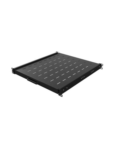 LANBERG POSUVNÁ POLICA PRO 19" RACKOVÉ SKRINE 500MM ČIERNA (1U/445X500MM, NOSNOSŤ DO 35KG, 4-P