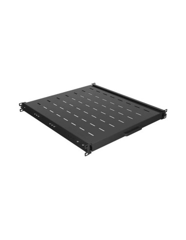 LANBERG POSUVNÁ POLICA PRO 19" RACKOVÉ SKRINE 500MM ČIERNA (1U/445X500MM, NOSNOSŤ DO 35KG, 4-P