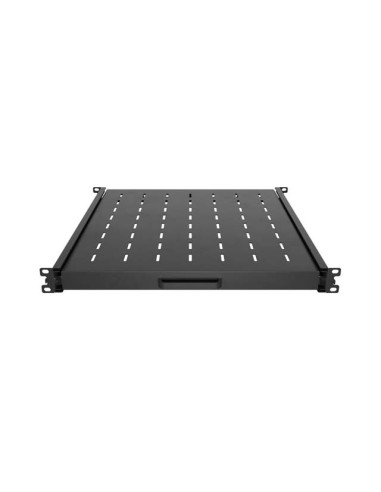 LANBERG POSUVNÁ POLICA PRO 19" RACKOVÉ SKRINE 500MM ČIERNA (1U/445X500MM, NOSNOSŤ DO 35KG, 4-P