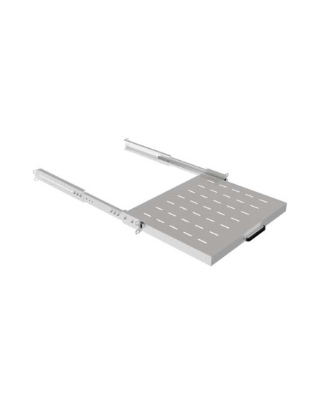 LANBERG POSUVNÁ POLICA PRO 19" RACKOVÉ SKRINE 350MM ŠEDÁ (1U/445X350MM, NOSNOSŤ DO 35KG, 4PO