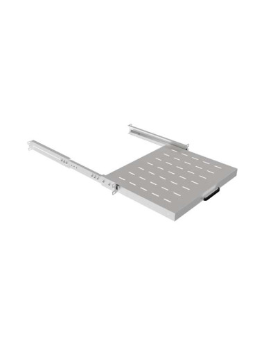 LANBERG POSUVNÁ POLICA PRO 19" RACKOVÉ SKRINE 350MM ŠEDÁ (1U/445X350MM, NOSNOSŤ DO 35KG, 4PO