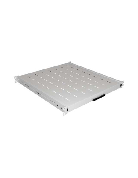 LANBERG POSUVNÁ POLICA PRO 19" RACKOVÉ SKRINE 500MM ŠEDÁ (1U/445X500MM, NOSNOSŤ DO 35KG, 4PO