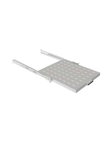 LANBERG POSUVNÁ POLICA PRO 19" RACKOVÉ SKRINE 500MM ŠEDÁ (1U/445X500MM, NOSNOSŤ DO 35KG, 4PO
