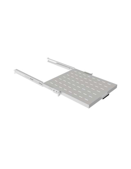 LANBERG POSUVNÁ POLICA PRO 19" RACKOVÉ SKRINE 500MM ŠEDÁ (1U/445X500MM, NOSNOSŤ DO 35KG, 4PO