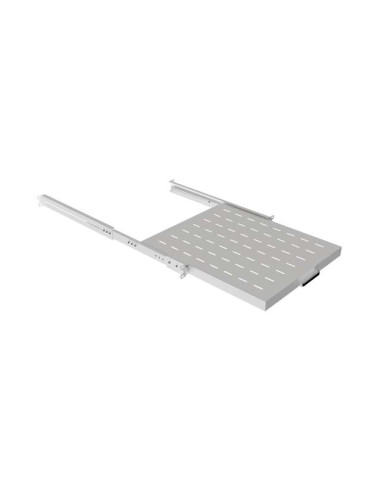 LANBERG POSUVNÁ POLICA PRO 19" RACKOVÉ SKRINE 500MM ŠEDÁ (1U/445X500MM, NOSNOSŤ DO 35KG, 4PO