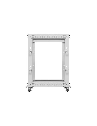 LANBERG OTVORENÝ RACK 19" 15U 600X600-1100 NASTAVITEĽNÝ ŠEDÝ